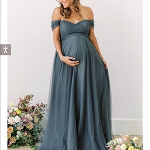 Revelry Maternity Rosalie Tulle Convertible Dress